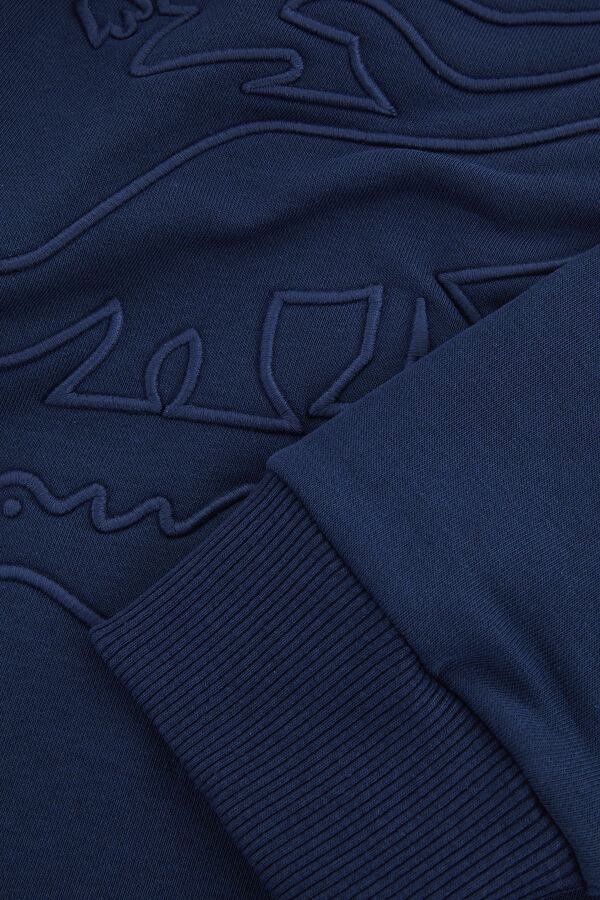 Lacivert Bisiklet Yaka Sweatshirt 3