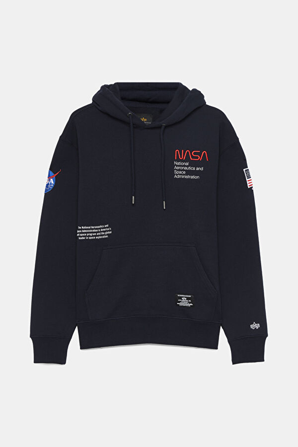Lacivert Kapuşonlu Sweatshirt