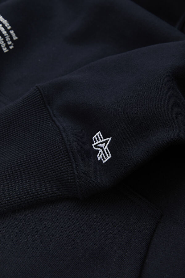 Lacivert Kapuşonlu Sweatshirt 4
