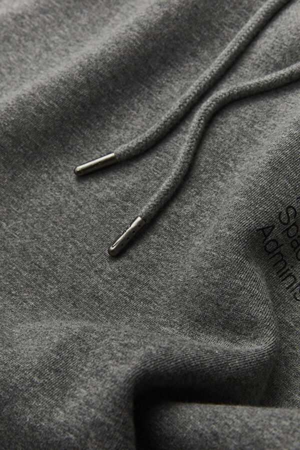 Gri Kapüşonlu Sweatshirt 4