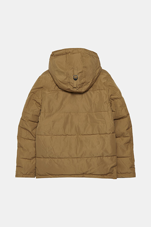 Camel Kapuşonlu Şişme Mont 2