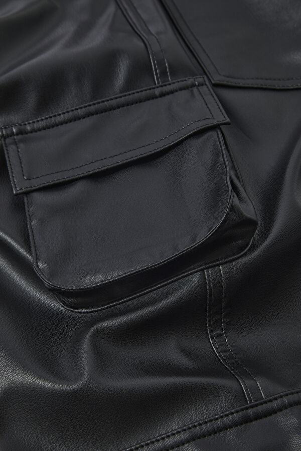 Black Straight Leg Women's Trousers 5
