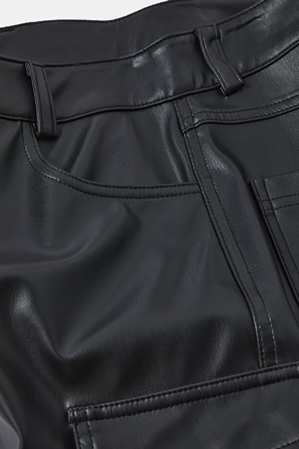 Black Straight Leg Women's Trousers 6