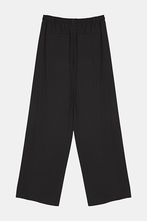 Siyah Bol Paça Pantolon 4