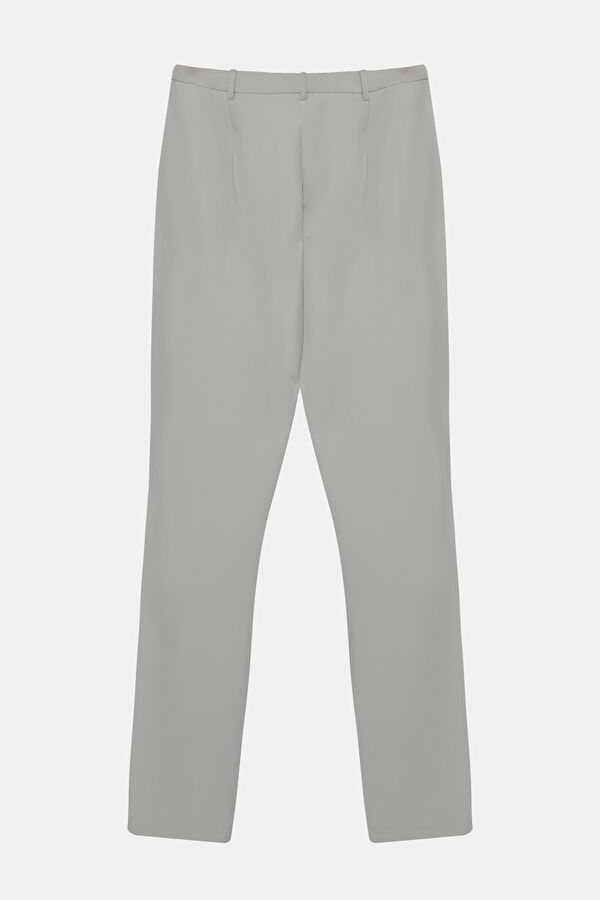 Light Gray Slim Leg Trousers 2