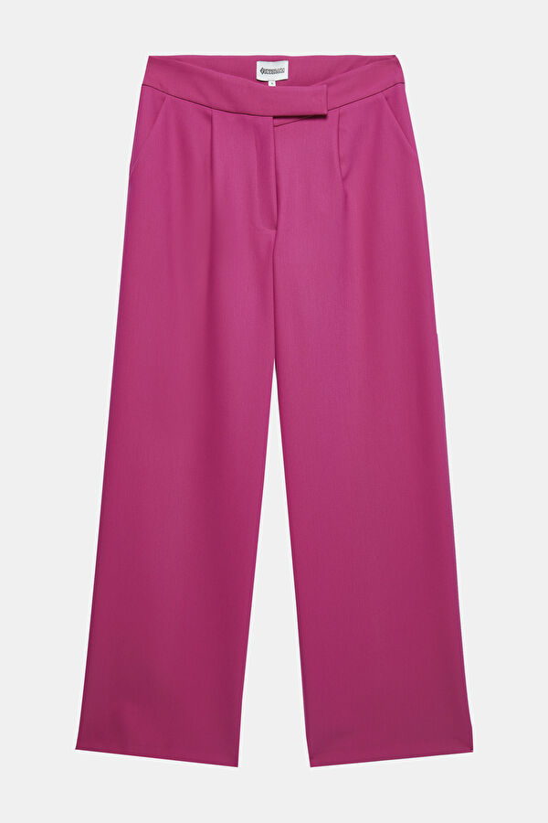 Pink Straight Leg Women's Trousers