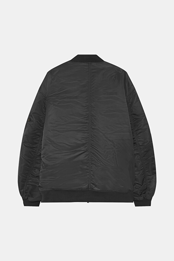 Black Bomber Jacket for Women 2