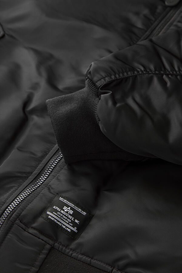 Black Bomber Jacket for Women 3