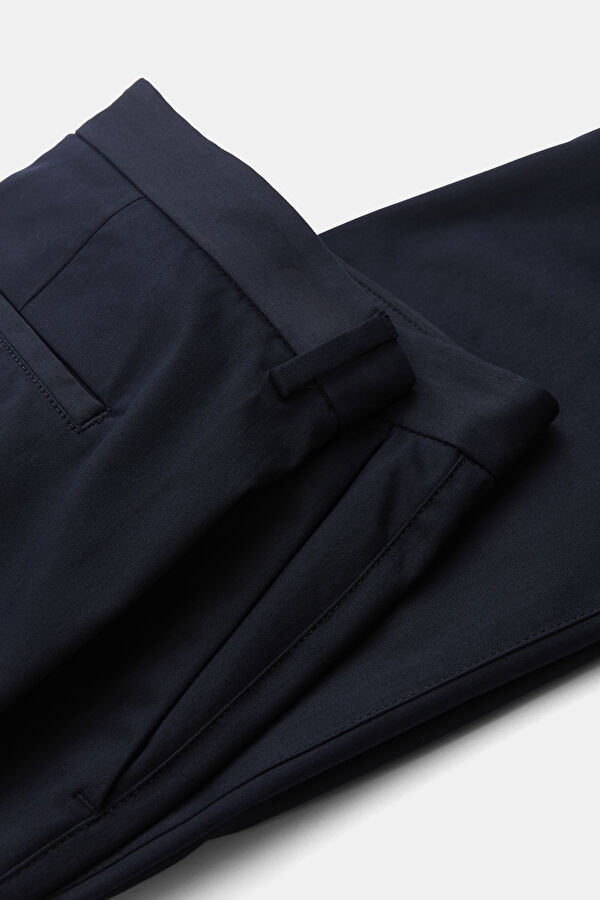 Navy Blue Straight Leg Men's Trousers 3