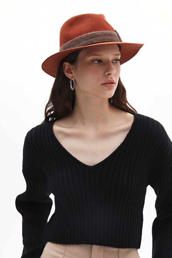 Black Knitted Women's Sweater