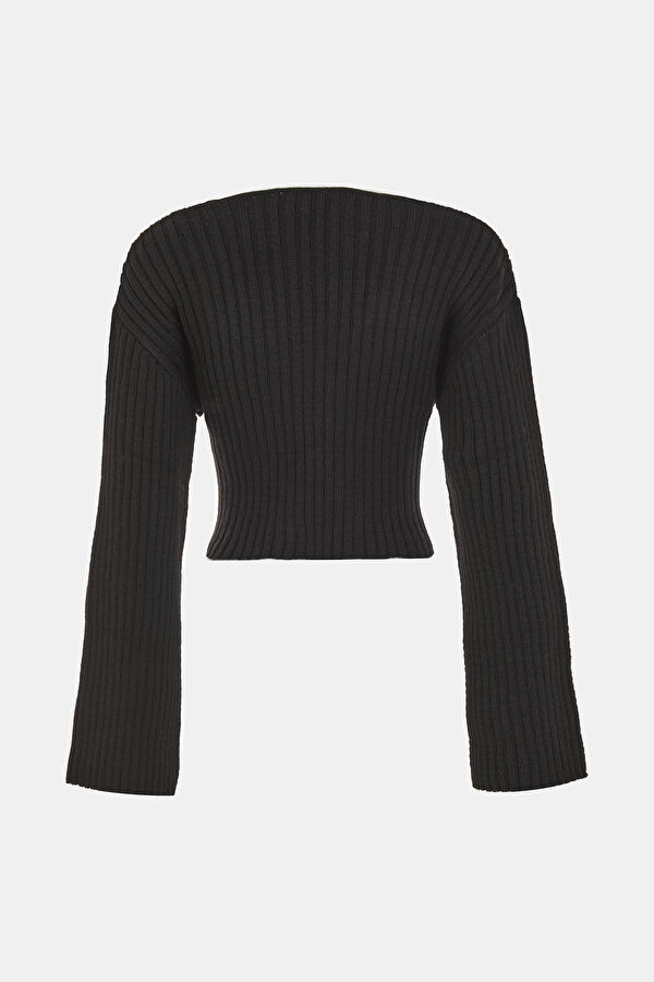 Black Knitted Women's Sweater 4