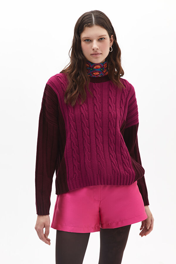 Colorful Knitted Women's Sweater