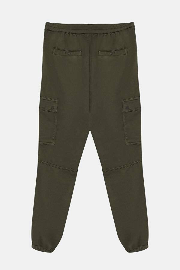 Khaki Straight Leg Men's Trousers 2