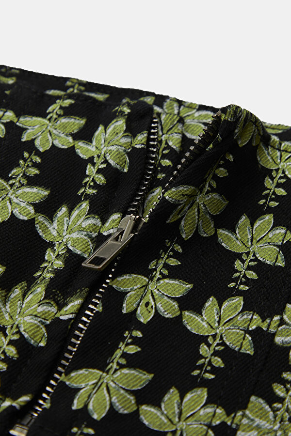 Colorful Patterned Strappy Women's Blouse 3