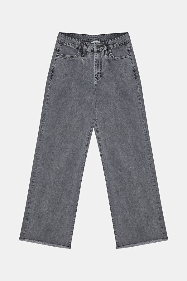 Gri Bol Paça Pantolon