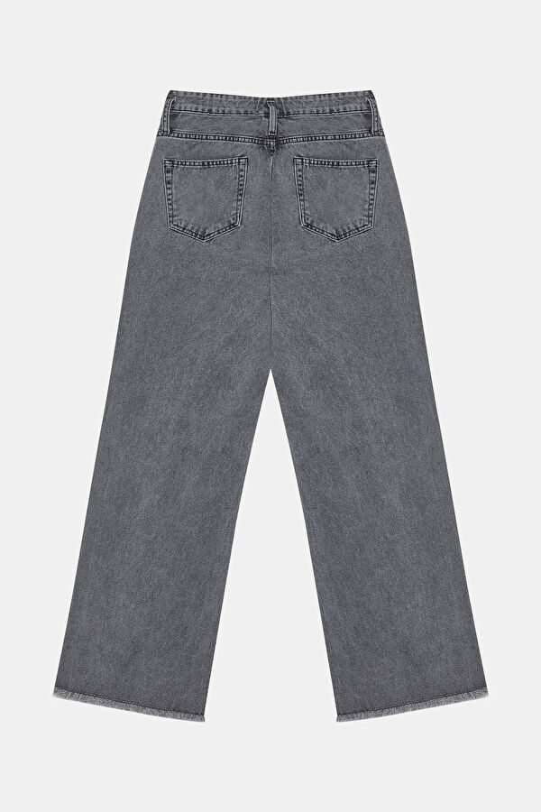 Gri Bol Paça Pantolon 2