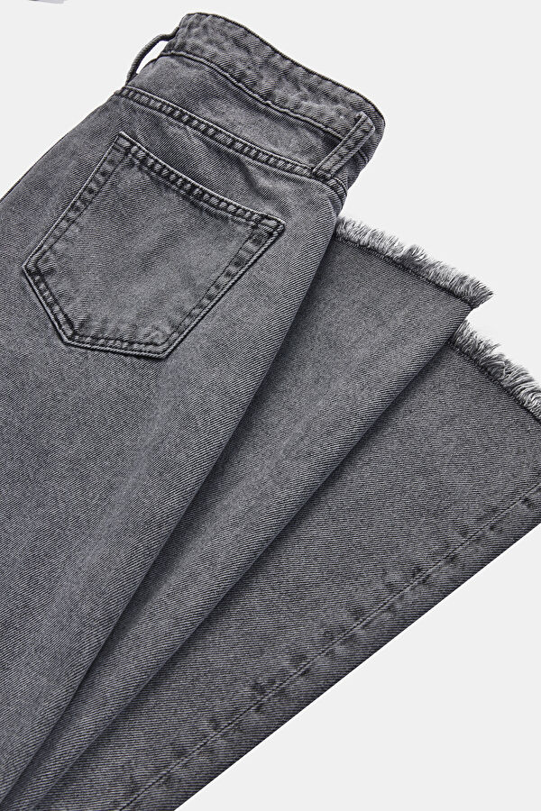 Gri Bol Paça Pantolon 3