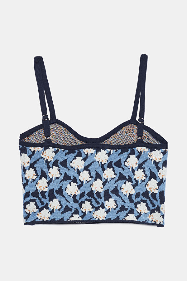 Colorful Patterned Strappy Women's Blouse 2