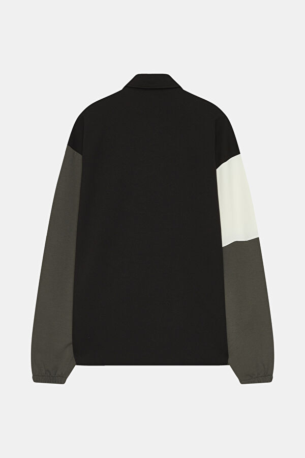 Çok Renkli Polo Yaka Sweatshirt 2