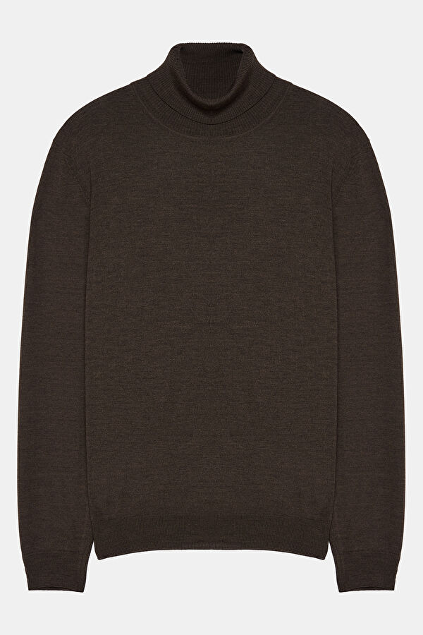 Coffee Brown Knit Men's Sweater