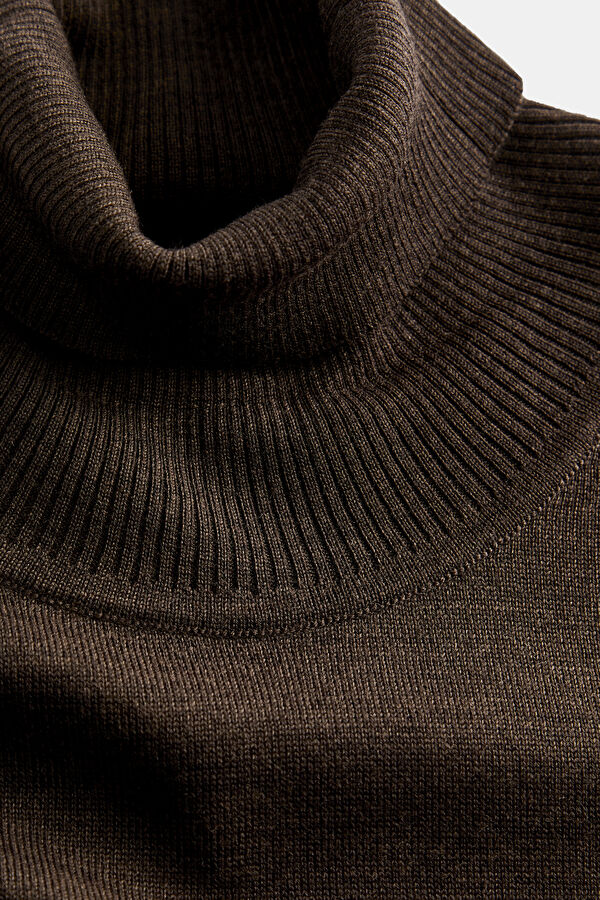 Coffee Brown Knit Men's Sweater 3
