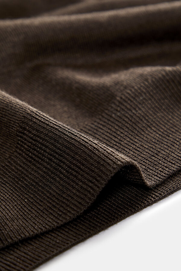 Coffee Brown Knit Men's Sweater 4