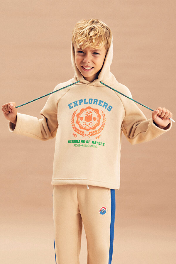 Erkek Çocuk Bej Sweatshirt