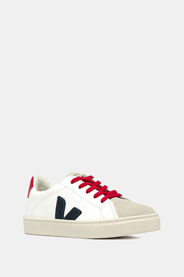 Small Esplar Laces Chromefree Leather Beyaz Deri Çocuk Spor Ayakkabı 2