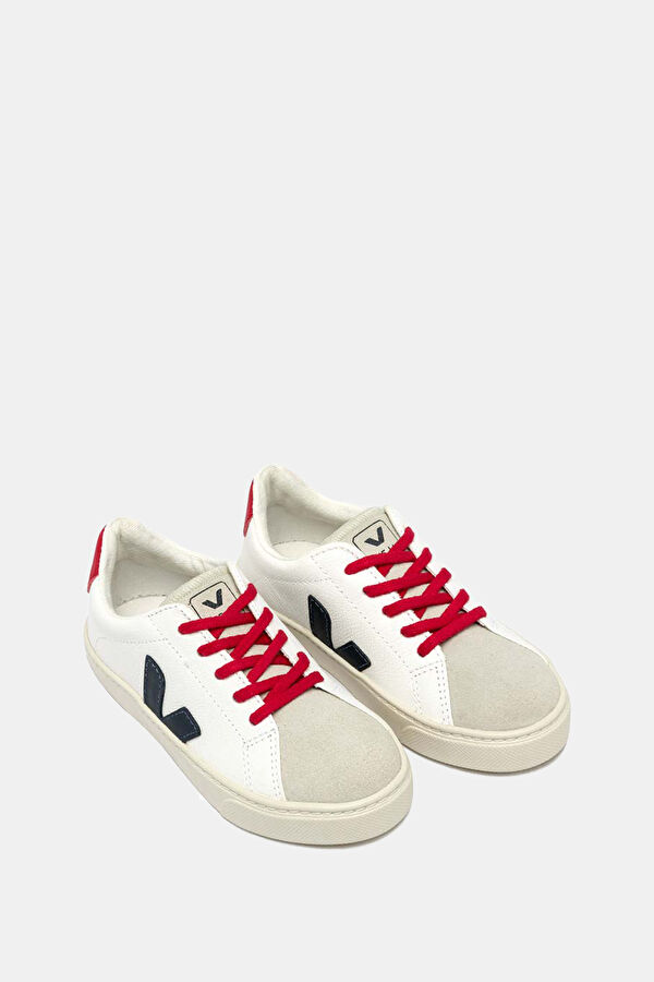 Small Esplar Laces Chromefree Leather Beyaz Deri Çocuk Spor Ayakkabı 3