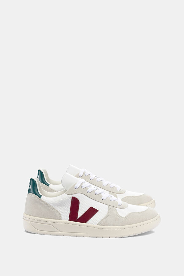 Maroon Leather Sneaker Erkek