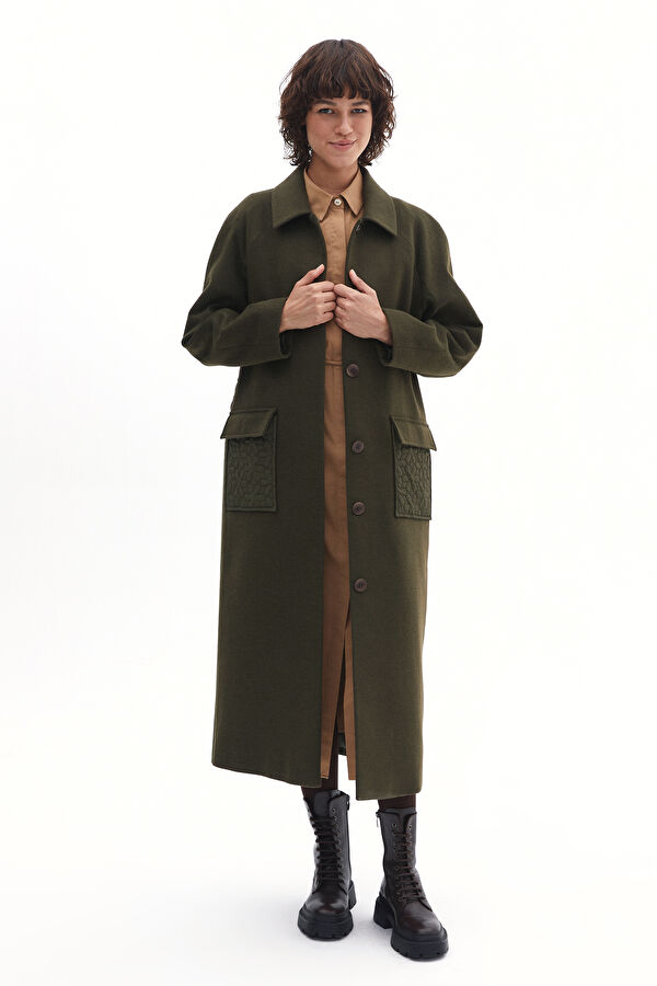 Khaki Women's Coat