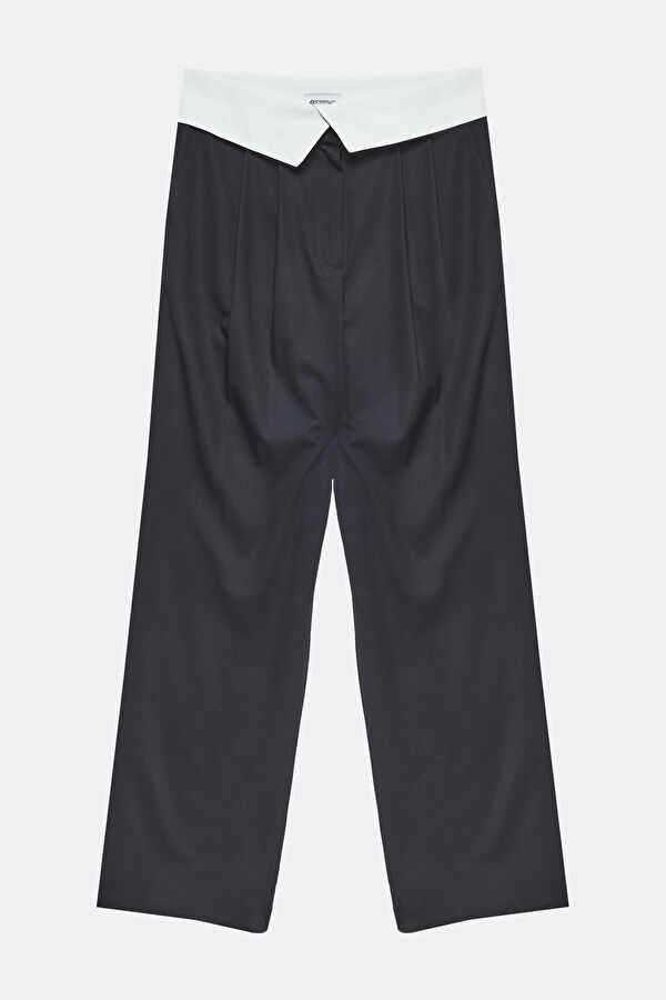Black Wide Leg Women's Trousers 2