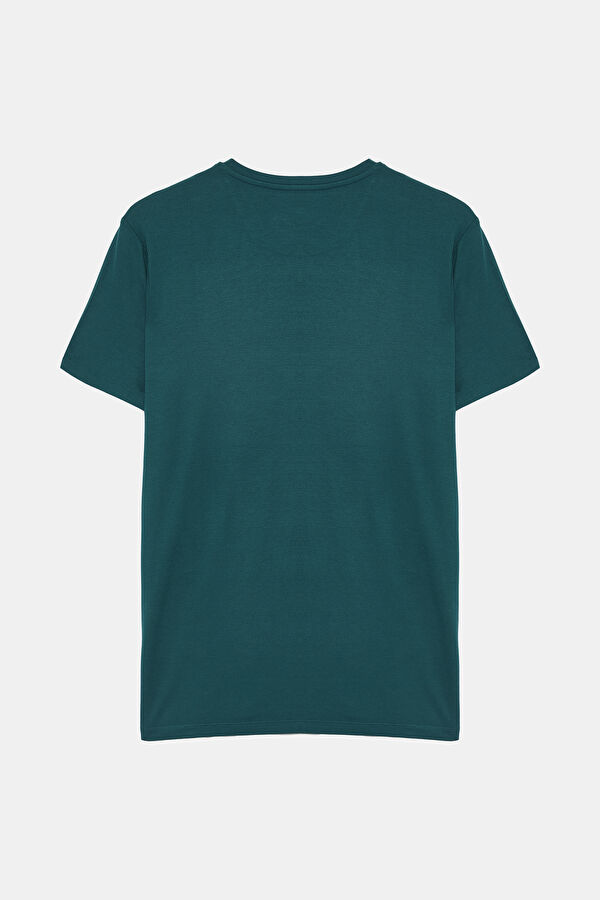 Petrol Bisiklet Yaka T-Shirt 2