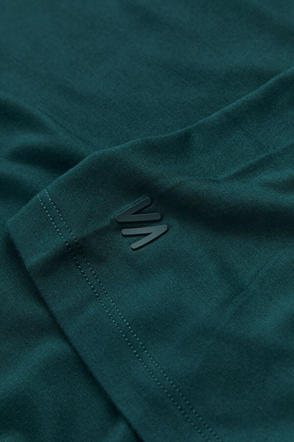 Petrol V Yaka T-Shirt 5