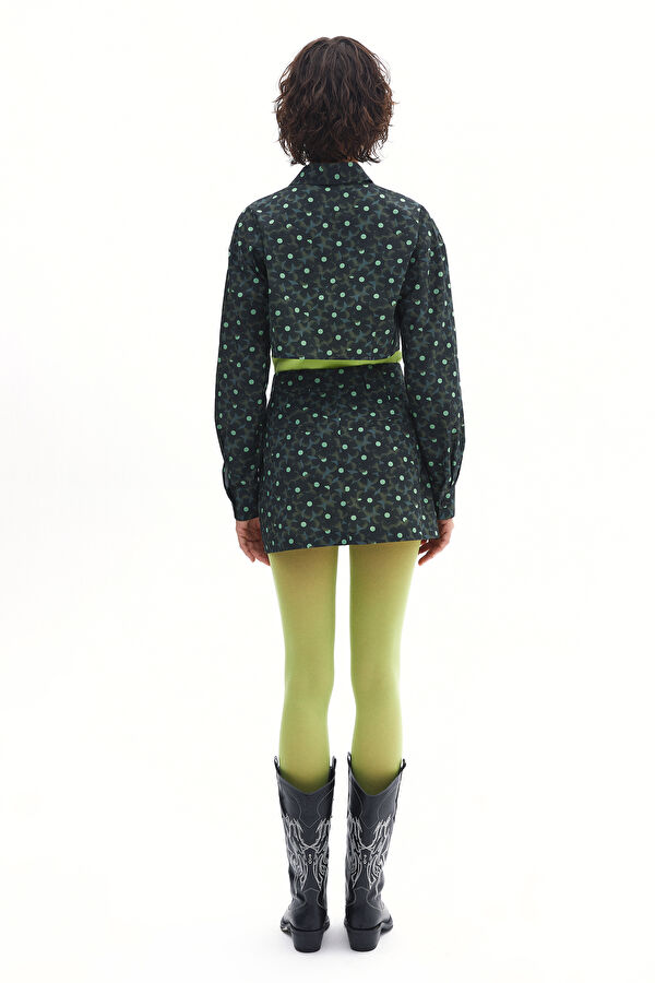 Haki Desenli Kadın Etek 2