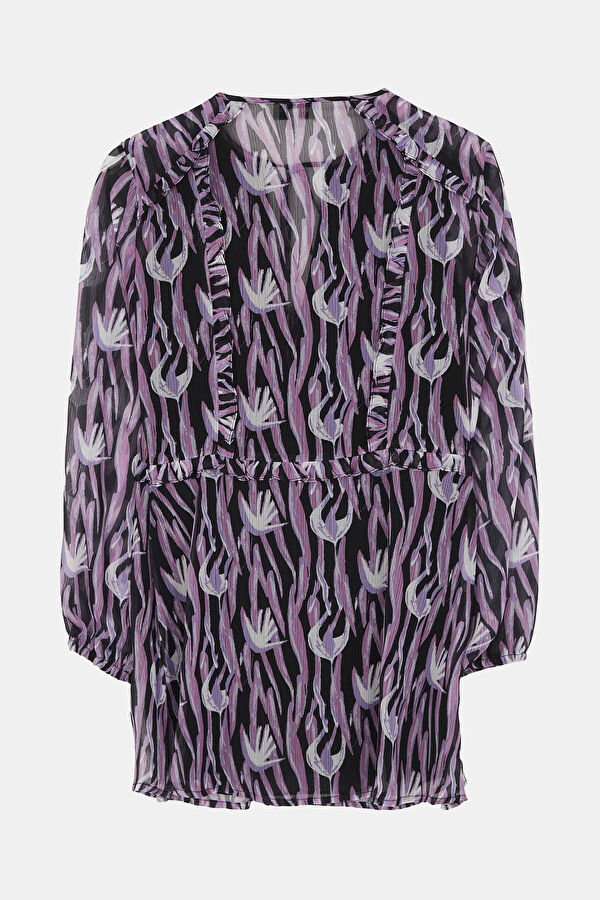 Colorful Patterned Mini Women's Dress 5