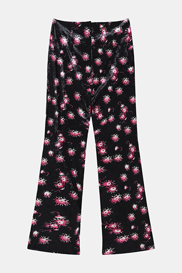 Slim Fit, Multicolored, Narrow Leg Women's Trousers 2