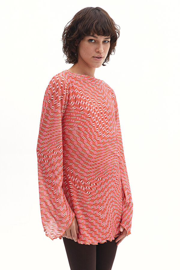 Colorful Patterned Mini Women's Dress 2