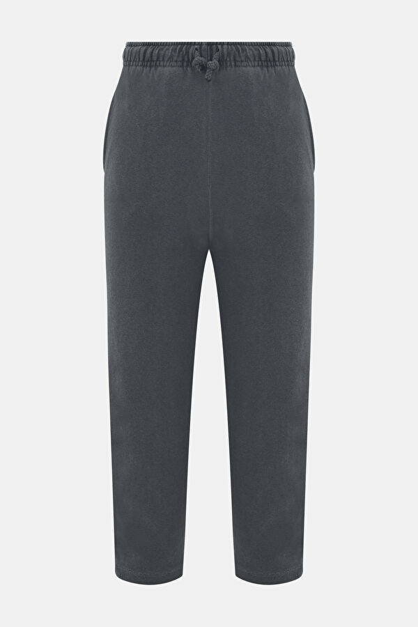 Anthracite Melange Slim-Fit Children's Sports Trousers