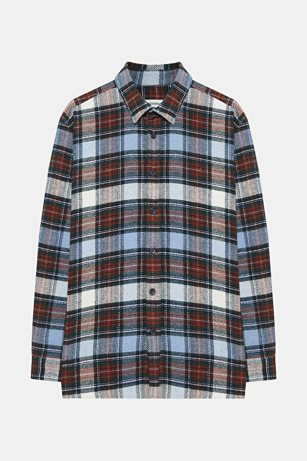 Oversize Multicolored Plaid Men's Shirt