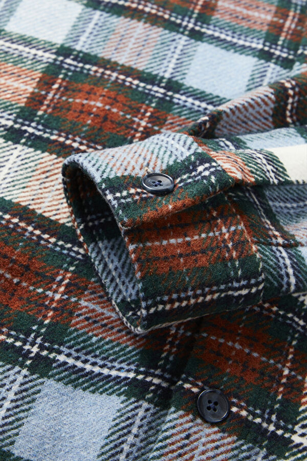 Oversize Multicolored Plaid Men's Shirt 4