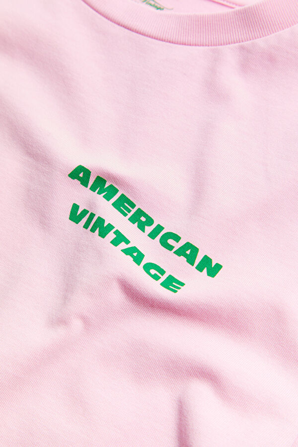 Açık Pembe Bisiklet Yaka T-Shirt 4