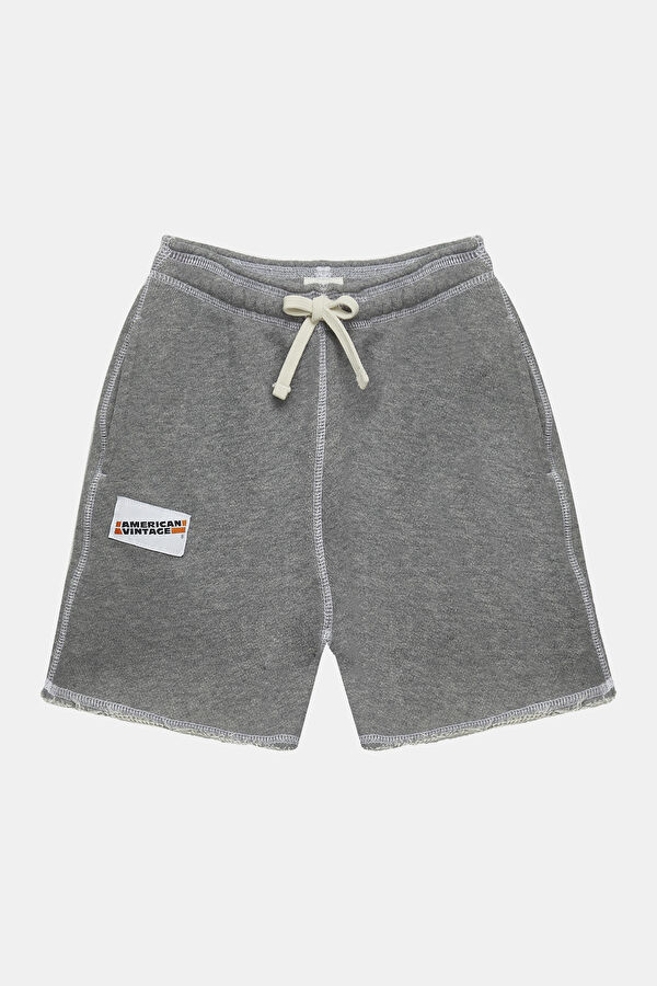 Gray Melange Shorts