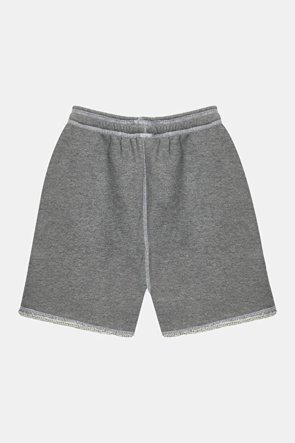 Gray Melange Shorts 2