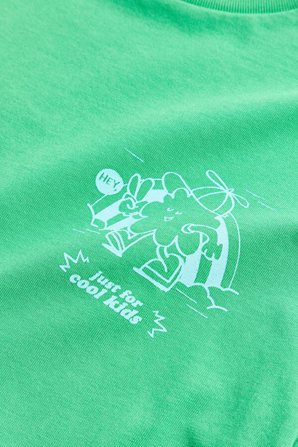 Koyu Yeşil Bisiklet Yaka T-Shirt 4