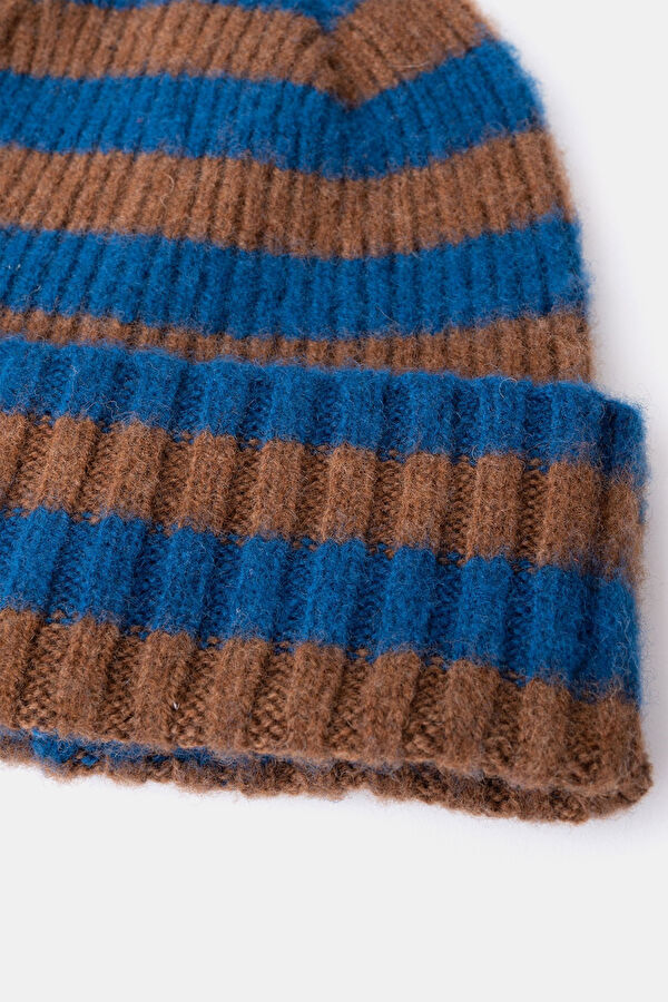 Brown Wool Beanie 2