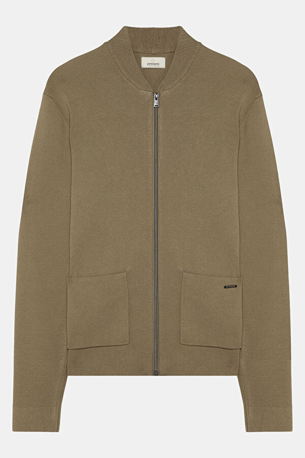 Beige Zip-Up Men's Jacket