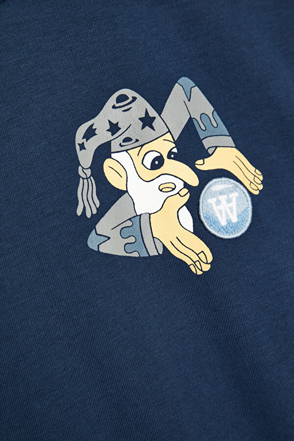 Lacivert Bisiklet Yaka Erkek T-Shirt 3