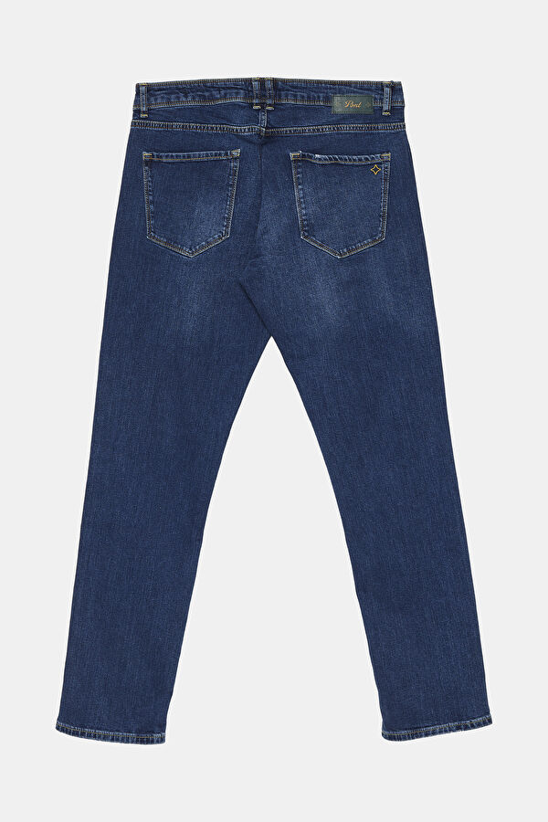 Koyu Mavi Boru Paça Jean Pantolon 2