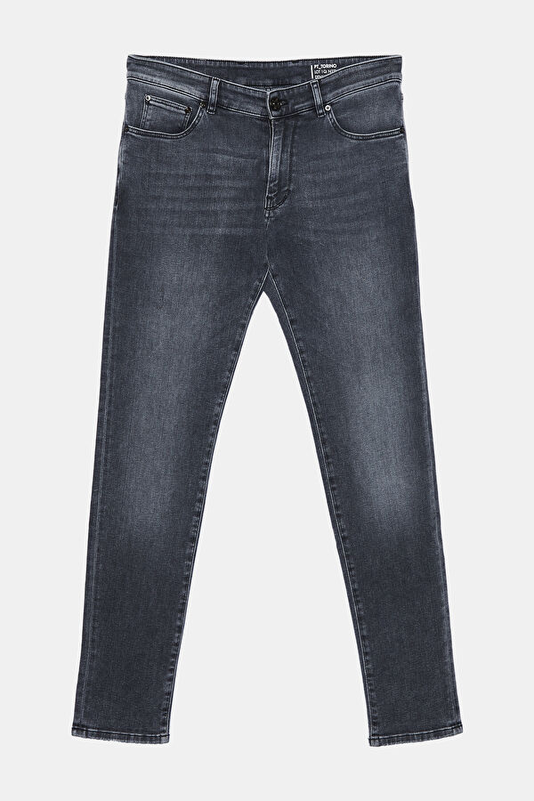 Dar Kalıp Gri Skinny Jean Pantolon